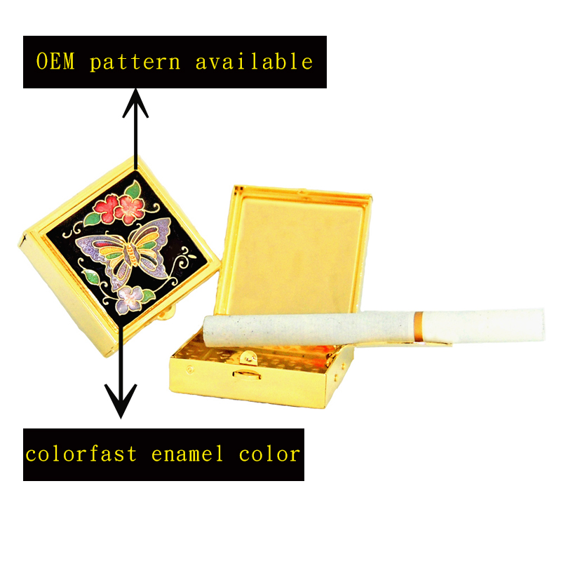enamel metal pocket ashtray