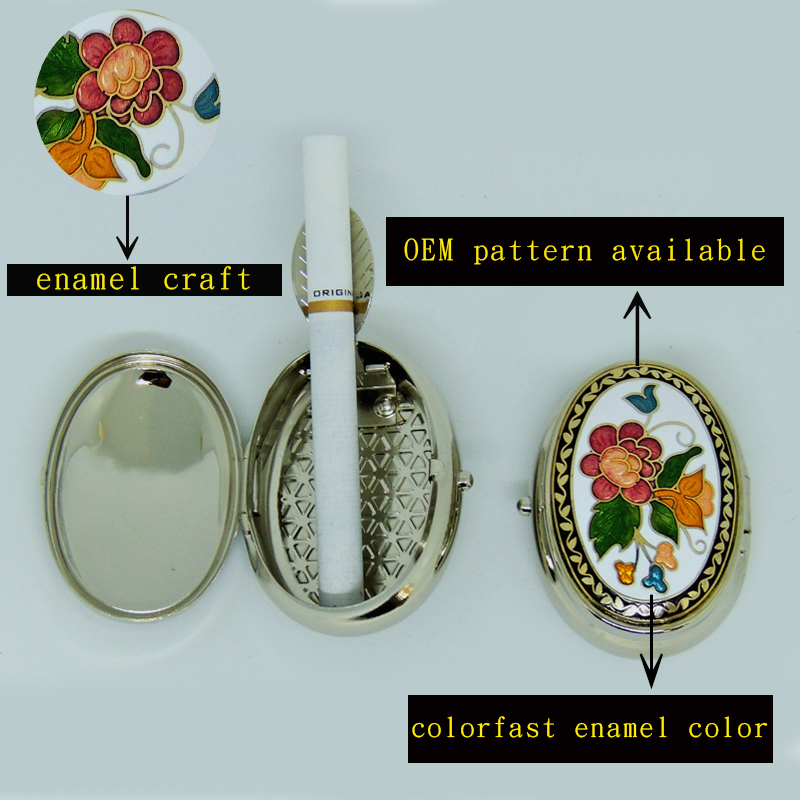 cloisonne pocket ashtray