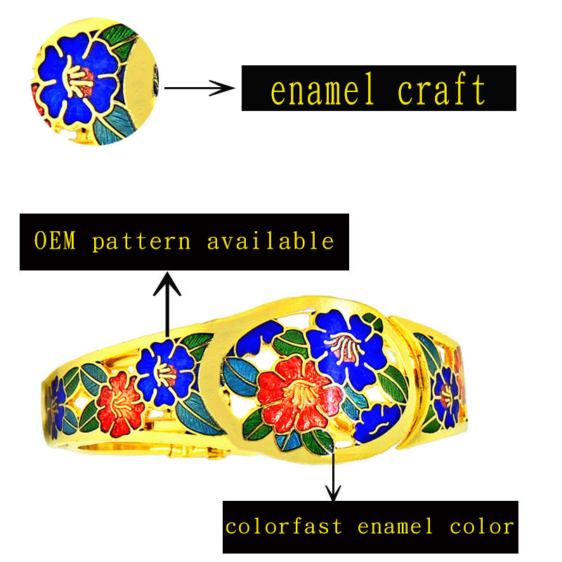 enamel cuff bracelet