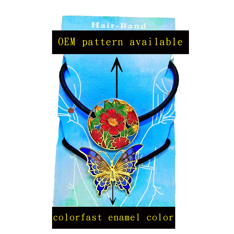 cloisonne ponytail holder