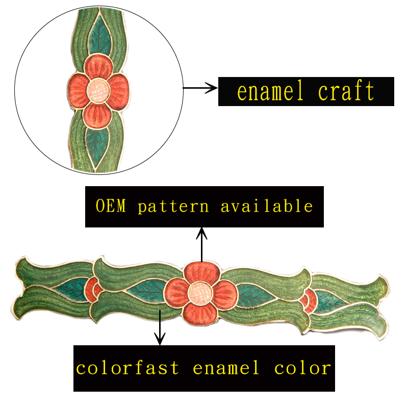 cloisonne hair clip