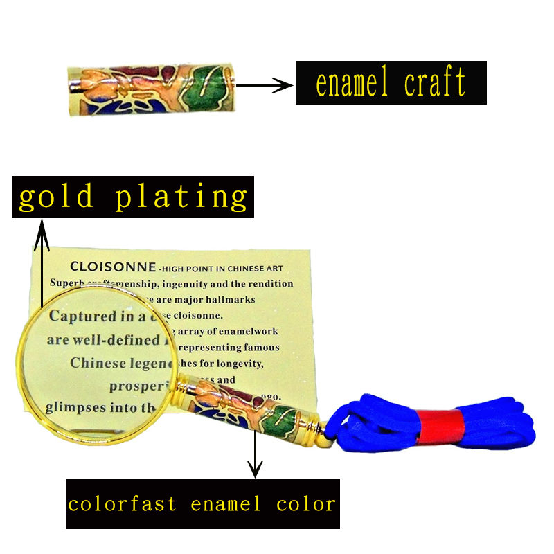 cloisonne pocket magnifier