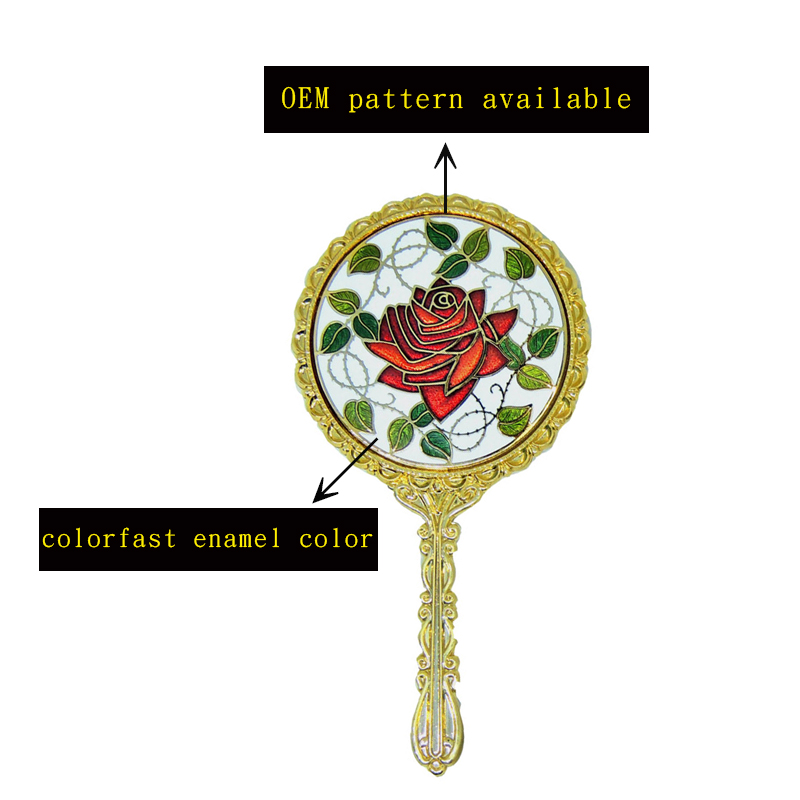 hard enamel cosmetic mirror