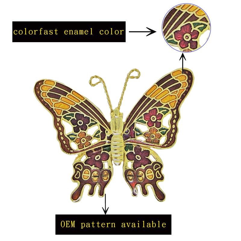 Wholesale Butterfly Enamel Necklace