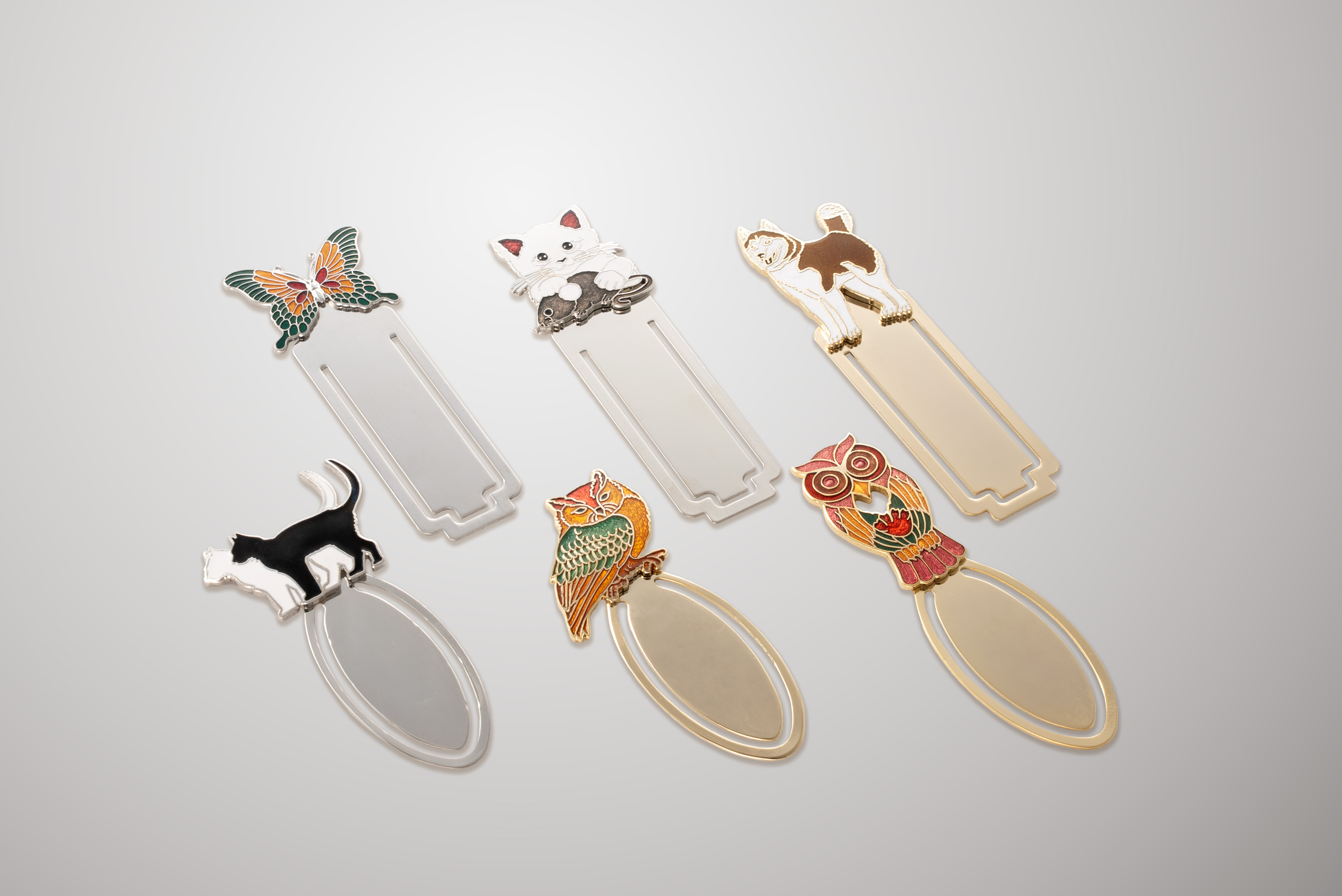 動物造型景泰藍琺瑯書籤