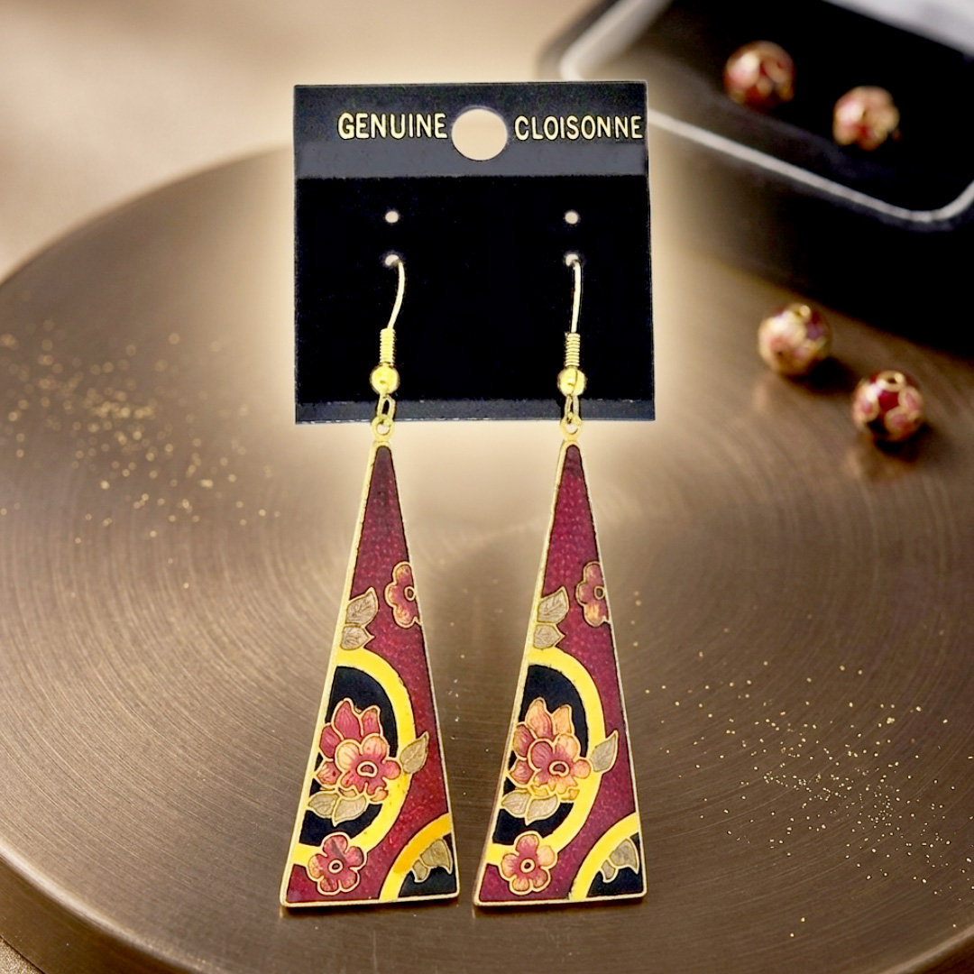 Dangle Enamel Earrings